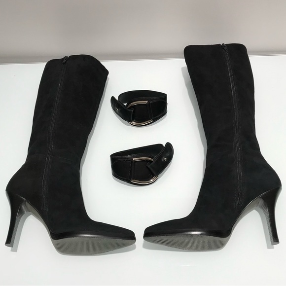 Antonio Melani Black Suede Boots - Picture 6 of 11
